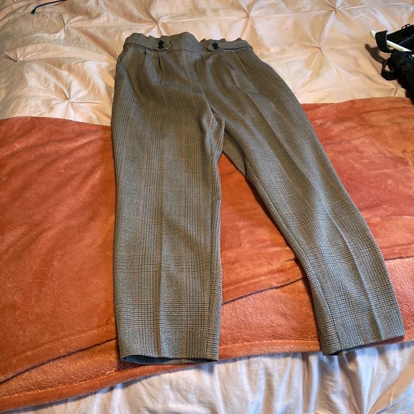 Express Menswear cropped Trousers with cinched waist - Picture 2 of 6